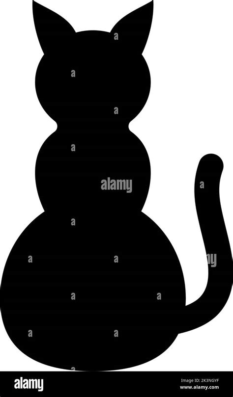 Black Cat Silhouette Stock Vector Image Art Alamy