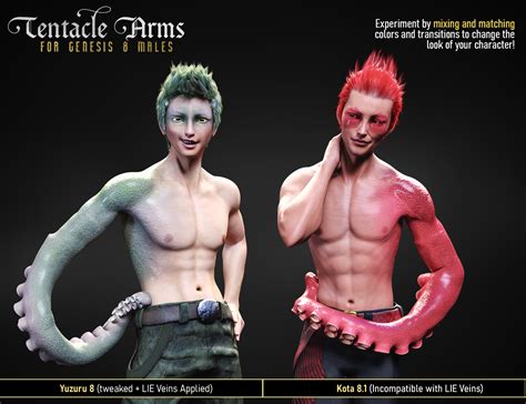 Fpe Tentacle Arms For Genesis Males Daz D