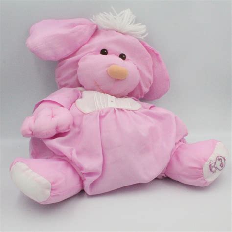 Peluche Puffalump Chien Rose Blanc Fisher Price