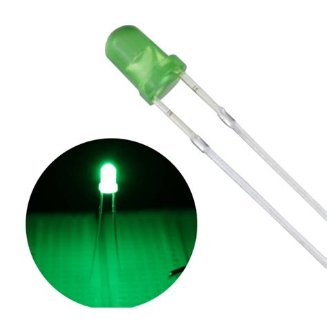 Led Verde 3mm Difuso