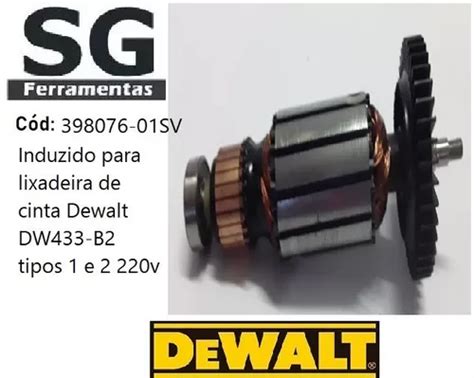 Induzido Para Lixadeira De Cinta Dw433 b2 Tipos 1 E 2 220v Frete grátis