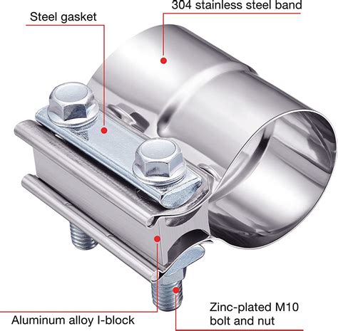 Evil Energy Inch Lap Joint Exhaust Band Clamp Exhaust Repair