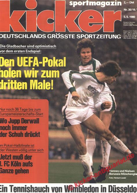 Original Alte Zeitung Kicker Das Sportmagazin Vom