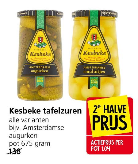 Kesbeke Tafelzuren Augurken Folder Aanbieding Bij Jan Linders Details