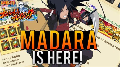 Madara Is Coming Blazing Fest Banner 10 Million Downloads Naruto