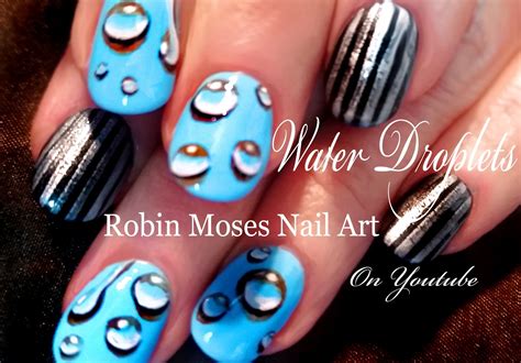 Easy Water Drop Nails D Raindrop Nail Art Design Tutorial Nail Art