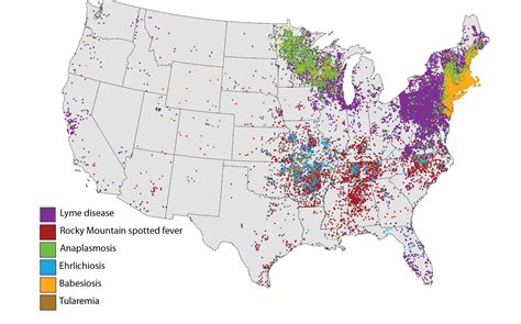 Lyme Disease Spread Map