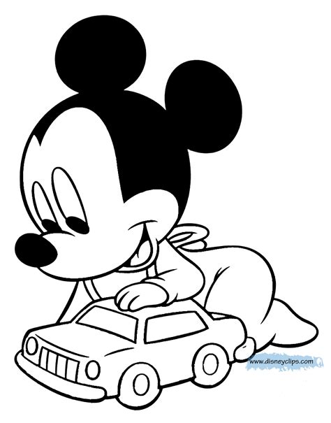 Baby Mickey And Friends Coloring Pages Thousand Of The Best Printable