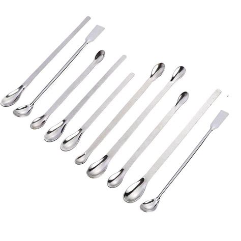 Stainless Steel Micro Spoon Reagent Laboratory Sampling Spoon