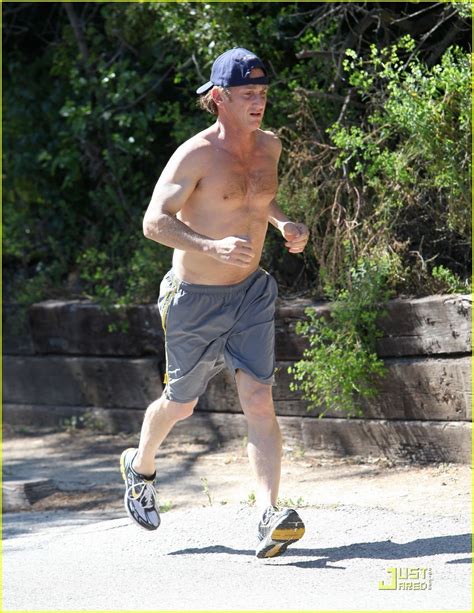 Sean Penn Shirtless Jogging In Malibu Hottest Actors Photo 20769200