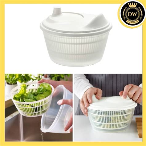 IKEA UPPFYLLD SALAD SPINNER WHITE COLOR PEMUTAR SALAD IKEA SALAD ...