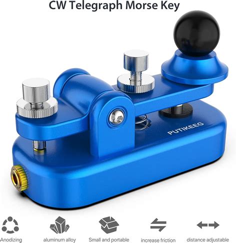 Mini CW Key Automatic Morse Radio HAM Send Telegram Double Paddle Morse