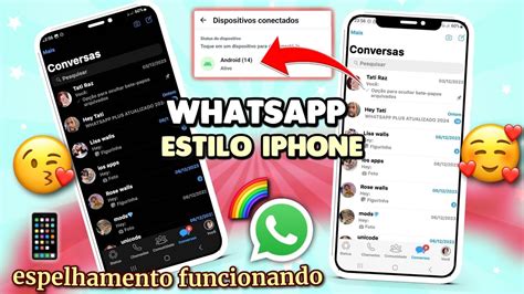 SAIU WHATSAPP IGUAL IPHONE IOS 17 NO ANDROID 2024 Funcionando Nova