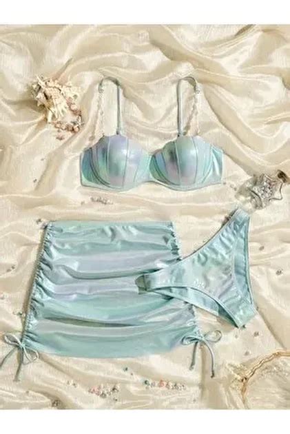 LORE MİEL Kadın 3 lü Bikini Takımı Deniz Kızı Fiyatı Yorumları