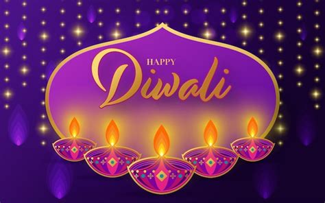 Feliz Diwali Deepavali O Festival Indiano Vetor Premium