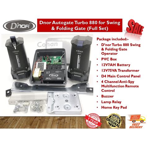 Dnor Autogate Turbo Automation For Swing Folding Gate Full Set