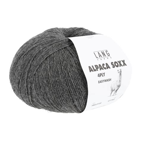 Lang Yarns Alpaca Soxx Draads Donkergrijs Kopen Art En Hobby