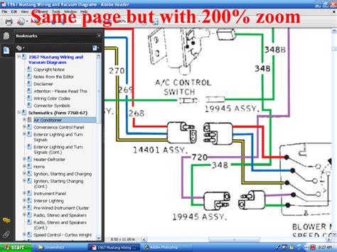 Colorized Mustang Wiring Vacuum Fordmanuals