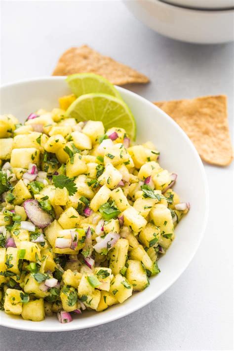 Fresh Pineapple Salsa Recipe Quick Easy Platings Pairings