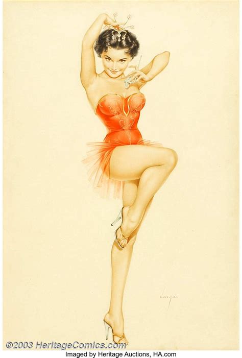 Alberto Vargas Pin Up Art C 1956