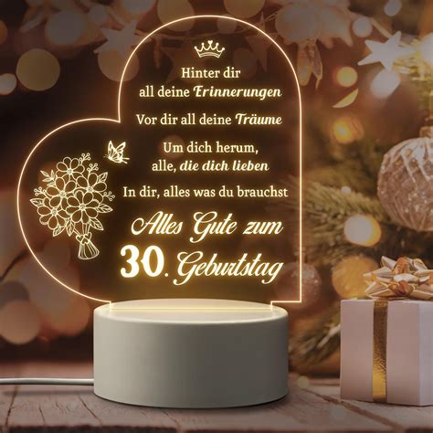 Giftasy Geburtstag Frauen Led Acryl Nachtlicht Lampe Geschenk