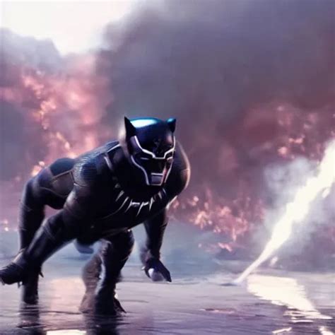 A Still Of Ryan Gosling As Black Panther In Avengers Stable