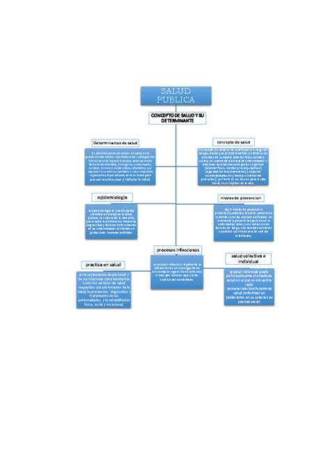 Mapa Unidad Mapa Conceptual Salud Publica Concepto De Salud Y Su