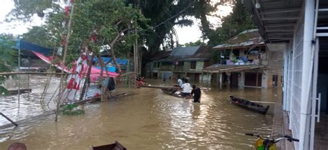 Sungai Tamiang Meluap Rendam Beberapa Wilayah Di Aceh Tamiang WASPADA