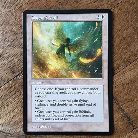 Akroma S Will A Mtg Proxy Abyss Proxy Shop Enhance Your Commander