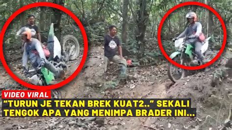 TURUN JE TEKAN BREK KUAT2 SEKALI TENGOK APA YANG MENIMPA BRADER NI