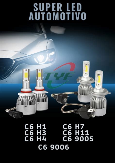 Farol Led Automotivo C Tyf Mrleds Distribuidora De L Mpadas Led