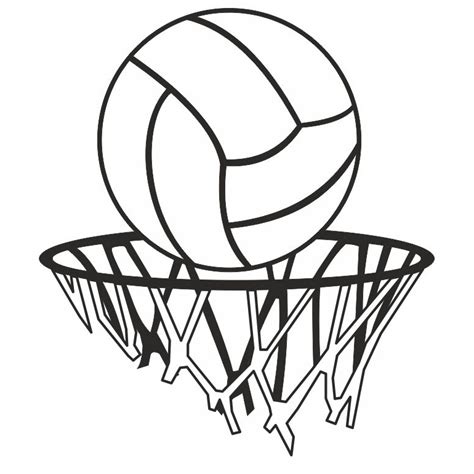 Netball Coloring Pages Coloring Pages