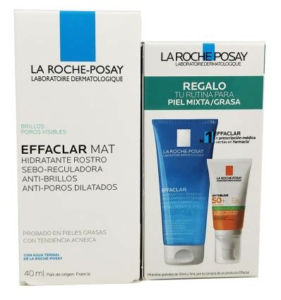 Effaclar Mat Hidratante 40 Ml Kit Rutina Piel Grasa FarmaciaMarket