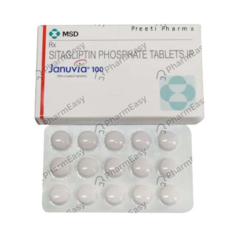 Buy Januvia 100 Mg Tablet 15 Online At Flat 18 Off Pharmeasy