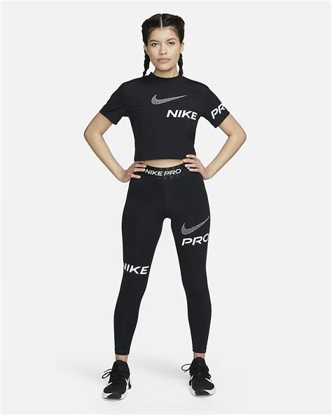 Nike Pro Dri Fit Womens Mid Rise Full Length Graphic Training Leggings Nike Id