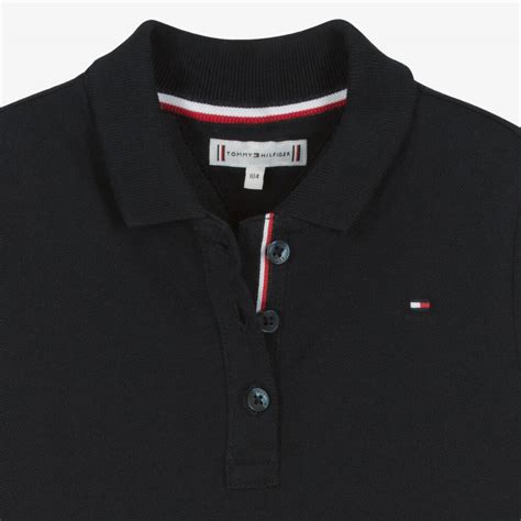 Tommy Hilfiger Girls Navy Blue Polo Shirt Dress Childrensalon