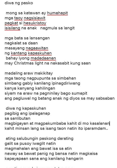 Gumawa Ng Isang Tula Na Alinsunod Sa Mga Elementong Iba Tema Pasko