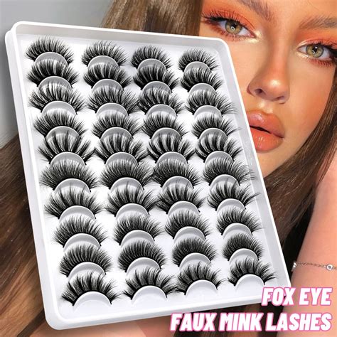 Groinneya Lashes 5 10 20 Pairs 3d Faux Mink Lashes Natural False