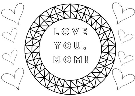 Color Mothers Day Cards Printables