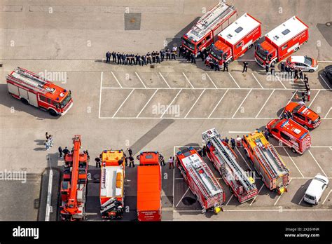 Luftbild Hauptfeuerwehrwache Der Berufsfeuerwehr Essen Verabschiedung