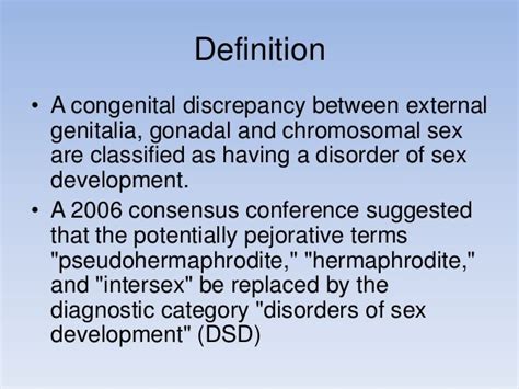 Disorders Of Sex Development