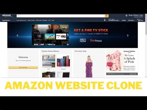 How To Make A Amazon Clone Website Html Css And Javascript Source