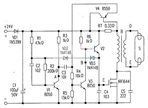 24v节能灯电路剖析 电路图 电子工程世界