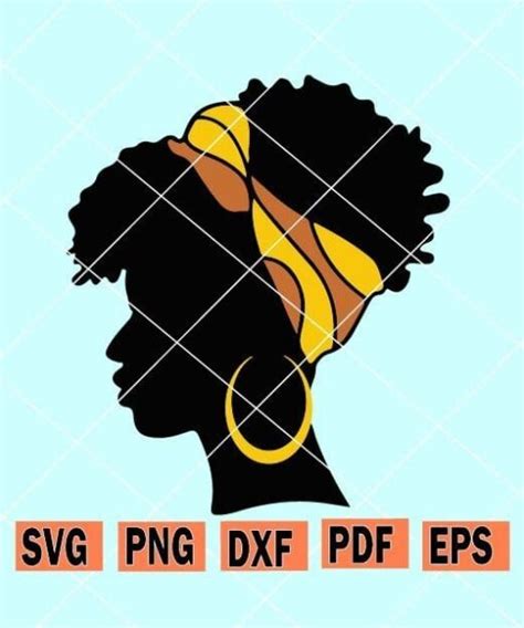 Cute Afro Woman Svg Cute Black Girl Svg Afro Girl Svg African American Svg