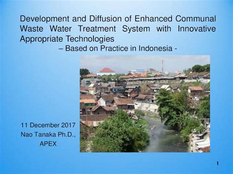 PDF Development And Diffusion Of Enhanced Communal Waste Water