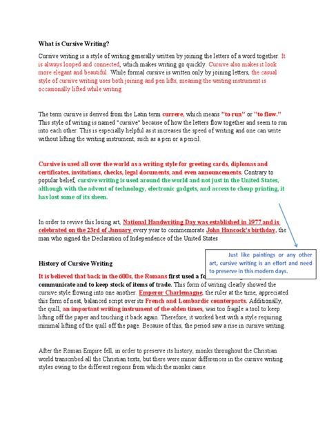 cursive writing history  types  cursive writing