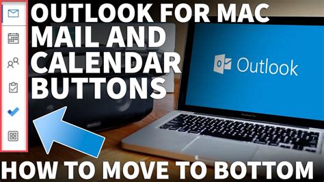 Mac Outlook Navigation Bar Mail Button Moved To Left Outlook Toolbar On Left Side Move To