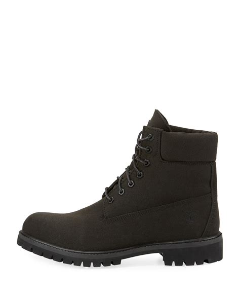 Timberland 6" Icon Tread Canvas Combat Boot in Black for Men - Lyst