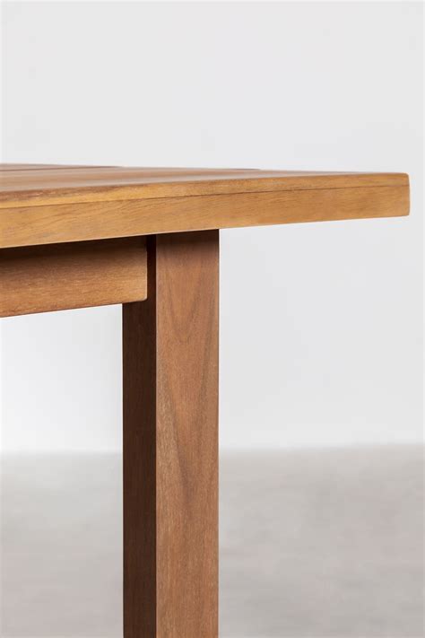 Mesa De Comedor Rectangular En Madera De Acacia X Cm Saveria Sklum