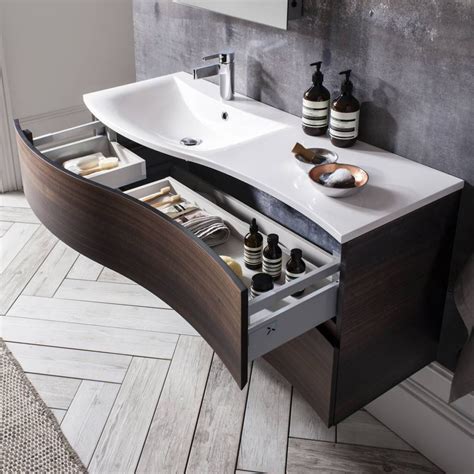 Bauhaus Svelte Vanity Unit with Mineral Marble Basin : UK Bathrooms